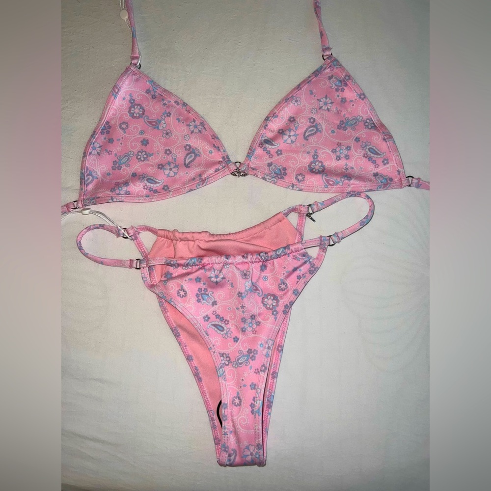 Frankie’s Bikinis Yara Pink Paisley Bikini